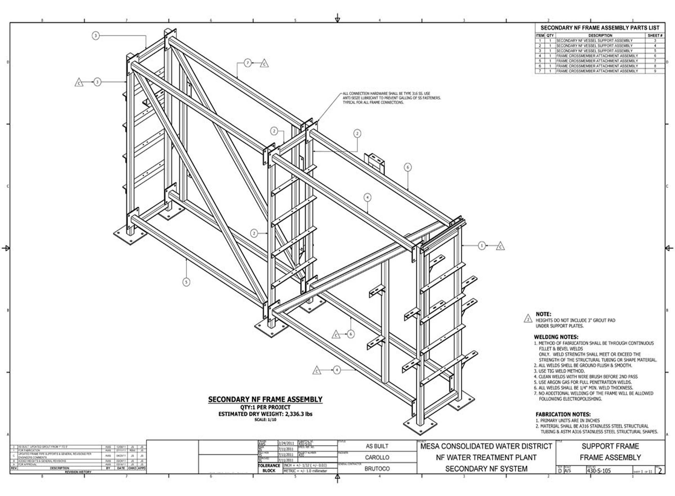 Costa Mesa — Frame Details 2nd Stage